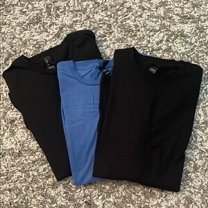 NWOT- Black and Blue long sleeve T-Shirt Set